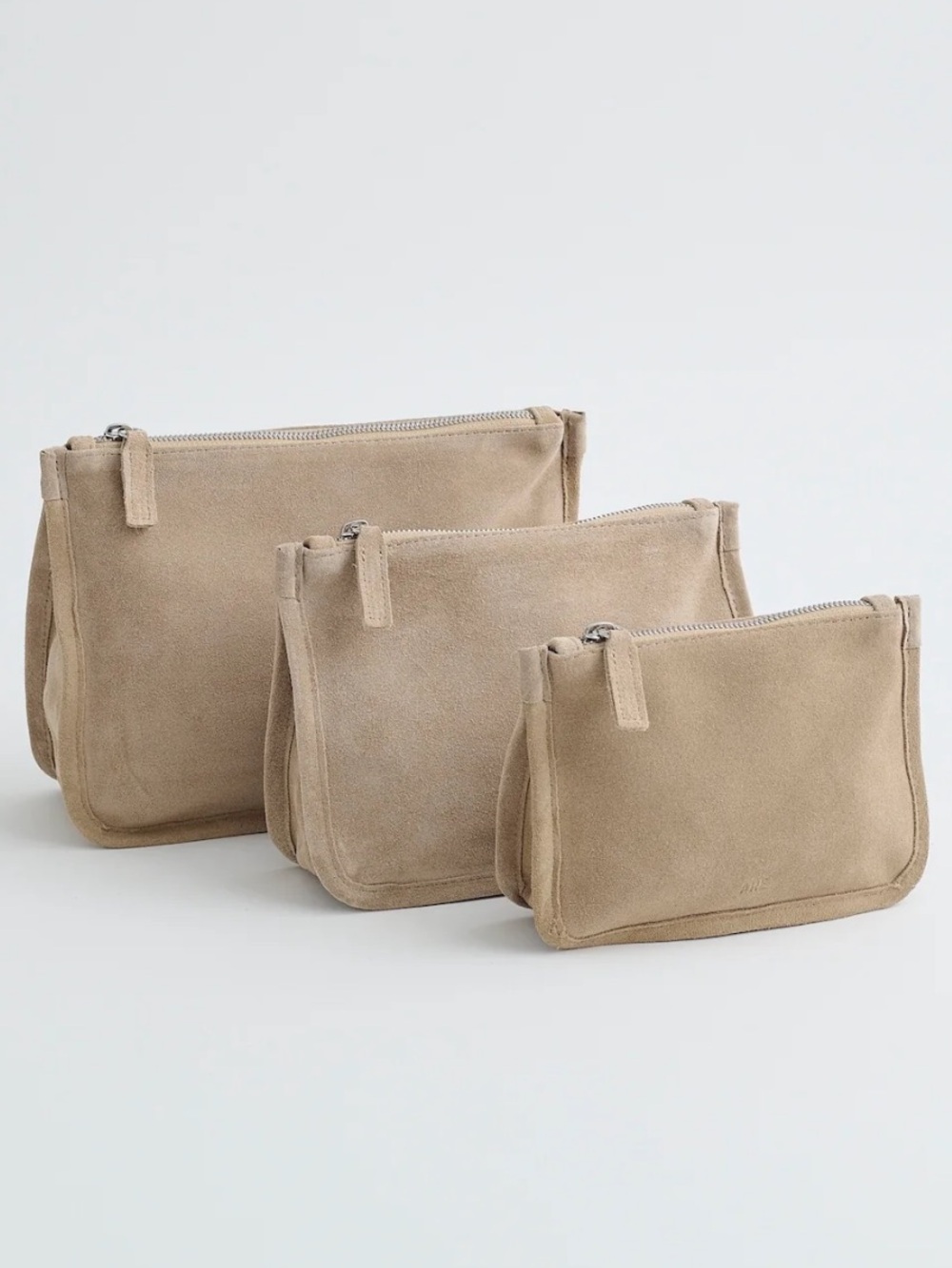 Are Studio Suede Gia Clutch in travertine Large